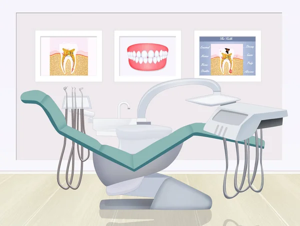 illustration of dentist studio