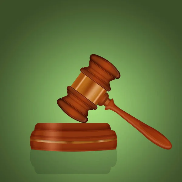 Illustration of judge hammer — Stock Photo, Image