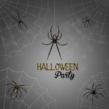 Cadılar Bayramı partisi kartı