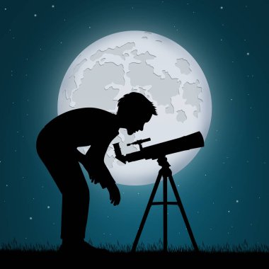 Teleskop gökyüzüne bak dostum