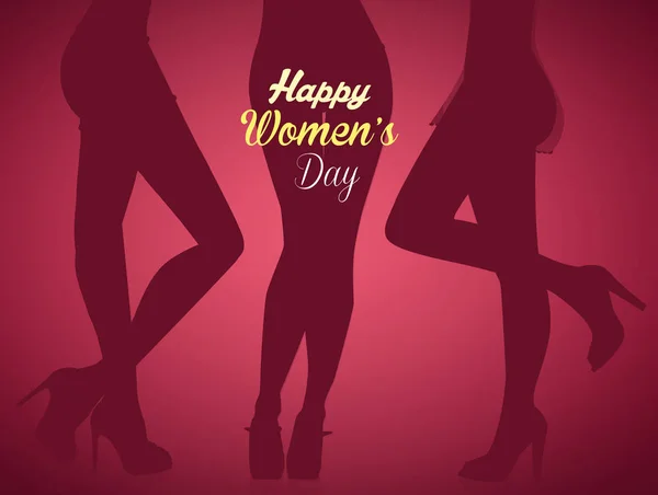 Beine von Frauen mit sexy Unterwäsche für den Frauentag — Stockfoto