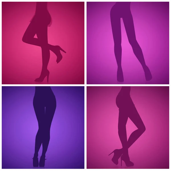 Nogi kobiet z seksowną bielizną — Zdjęcie stockowe