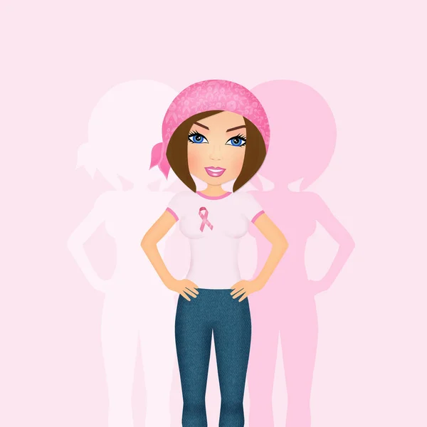 Woman for Breast cancer — Stock Photo, Image