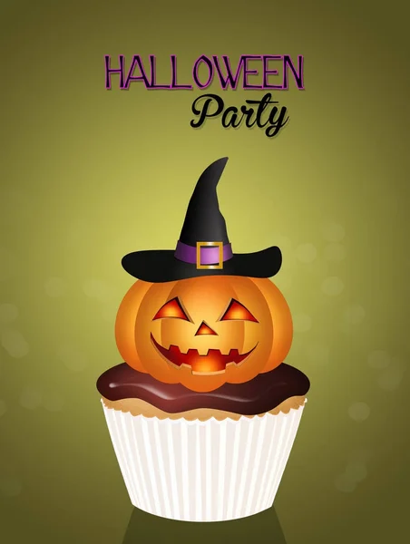 Muffin Halloween party — Stock Photo, Image