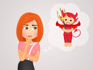 Şeytan bilinçsiz kızla