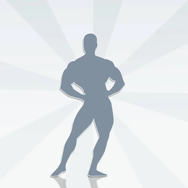 Illustration des Bodybuilders — Stockfoto