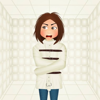 Kız gösteren güçlü bir gömlek ile resim