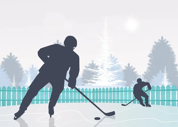 Illustration Ice Hockey — Stock Photo, Image
