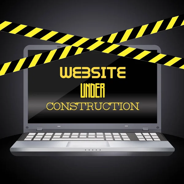 建設中のウェブサイトのイラスト — ストック写真