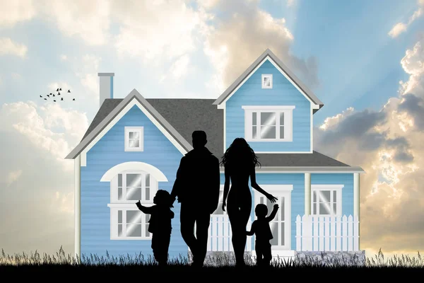 Illustration Future Home Family — Stock Photo, Image
