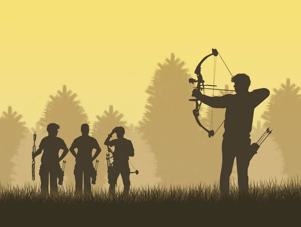 Illustration Archery Competition — Stock Photo, Image