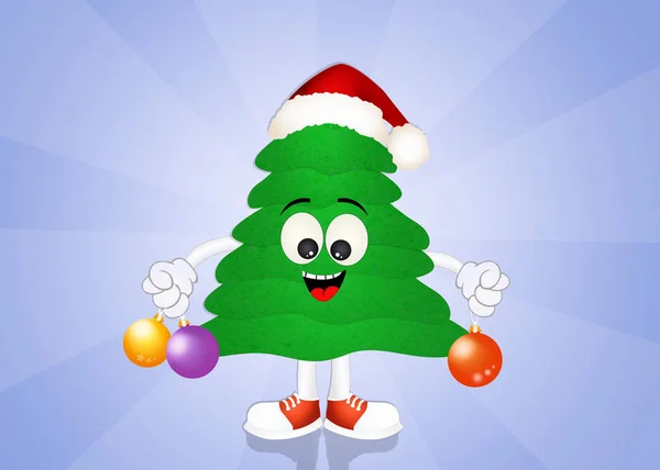 illustration of funny Christmas tree