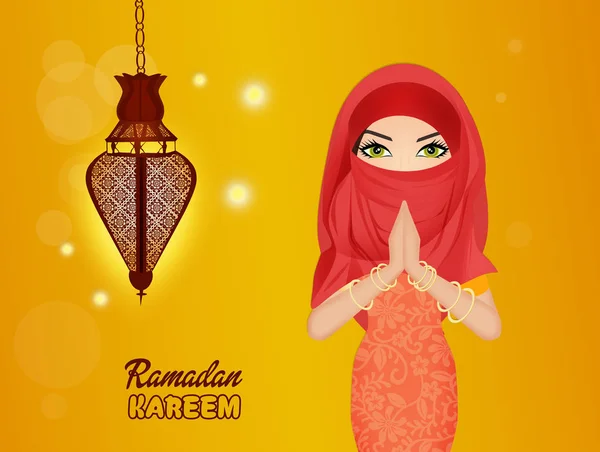 illustration of Ramadan Kareem greeting card