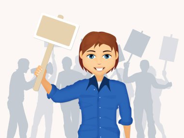 protesto gösteri gösteren resim