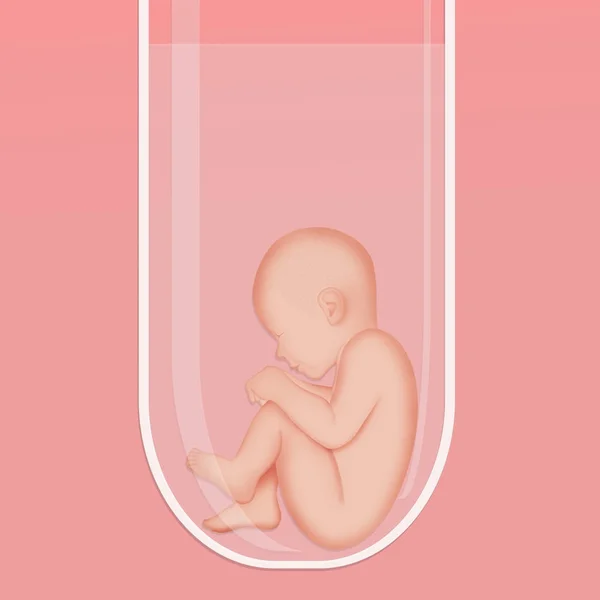Illustration Baby Test Tube — Stock Photo, Image