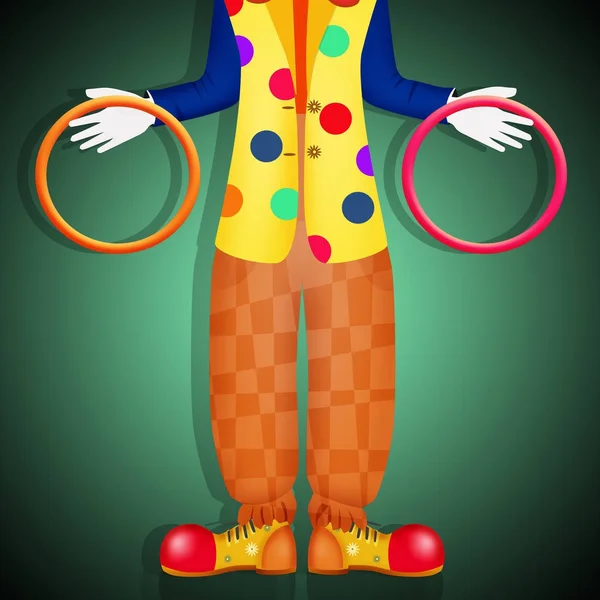 Illustration Funny Clown — Stock Photo, Image