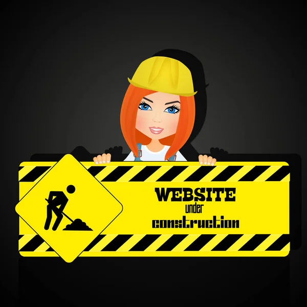 illustration of Website Under Construction