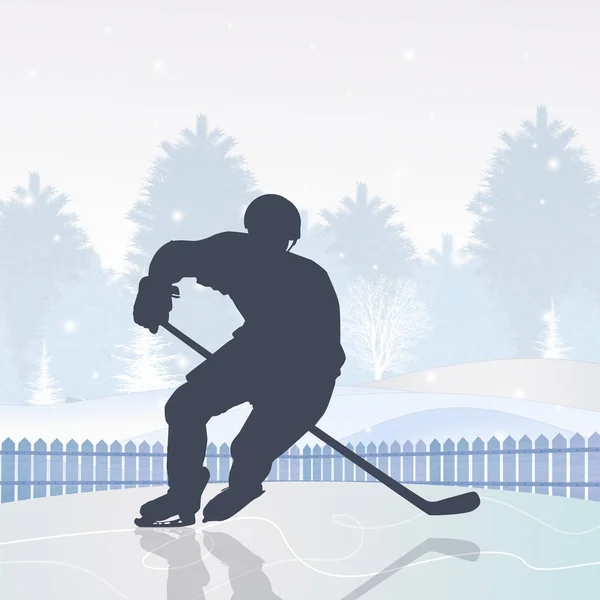 Illustration Ice Hockey — Stock Photo, Image