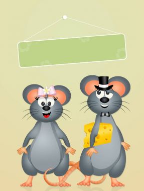 Evlilik farelerin çizimi