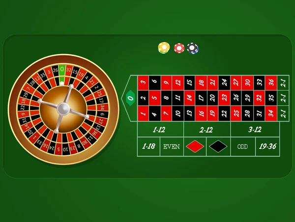 Illustrazione Del Gioco Roulette — Foto Stock