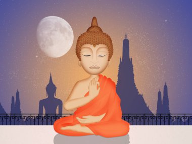 Buda heykeli çizimi