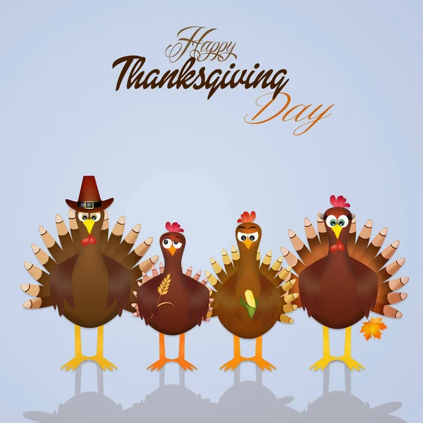 illustration of happy Thanksgiving day