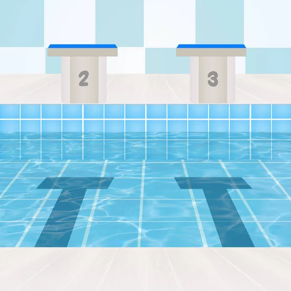 illustration of the Olympic pool