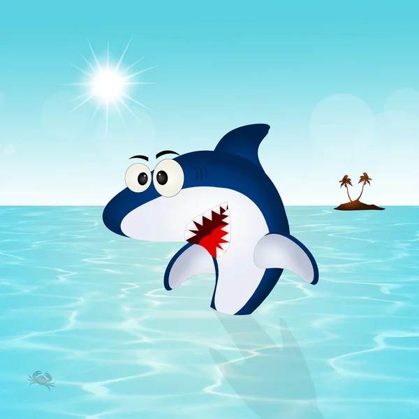 ภาพของฉลามในมหาสม — ภาพถ่ายสต็อก