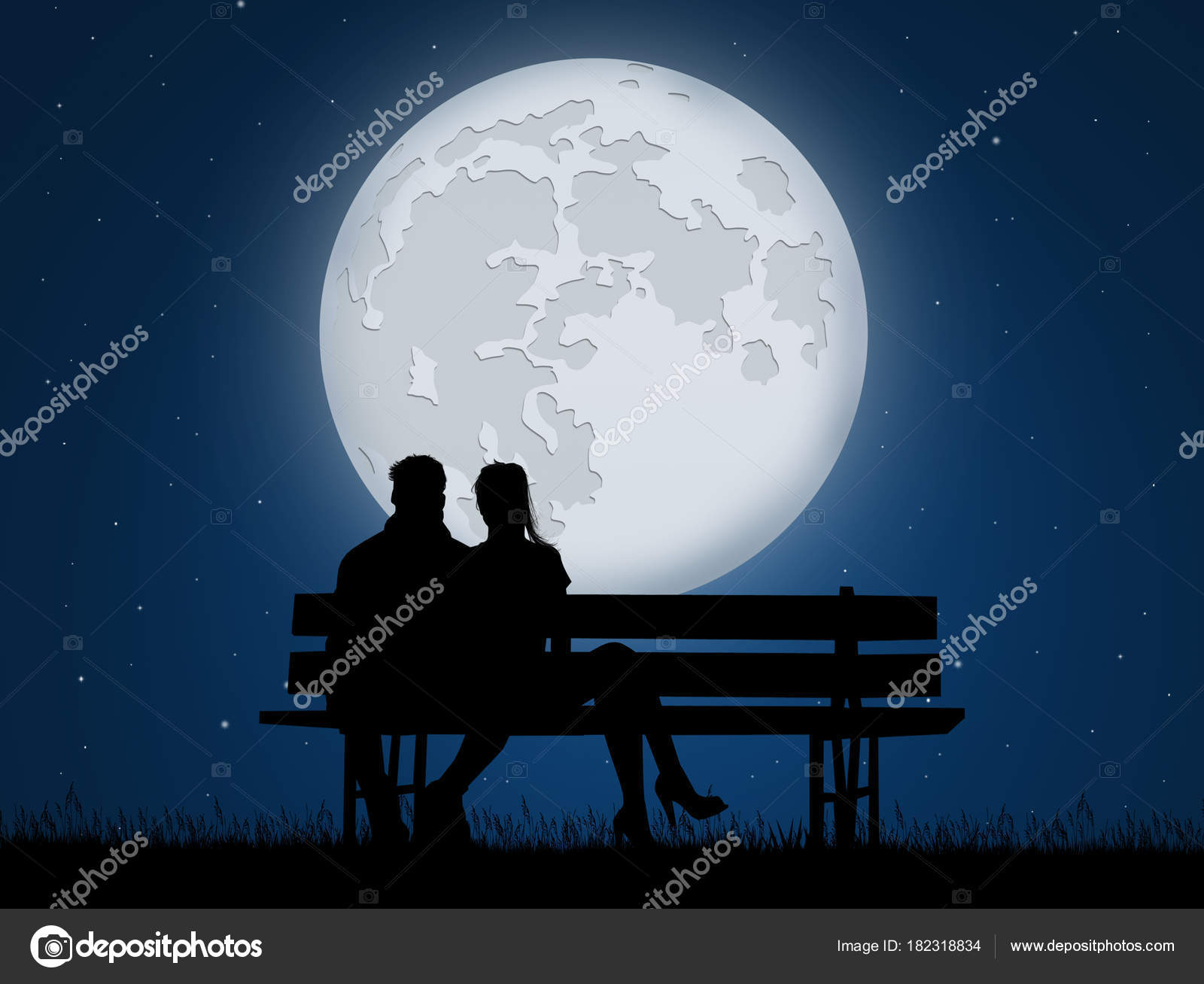 Песня ночь и двое в путь. Двое на скамейке в лунную ночь. Парочка на лавке при Луне. Девочка на скамейке по луной. Парень и девушка в лунном свете.