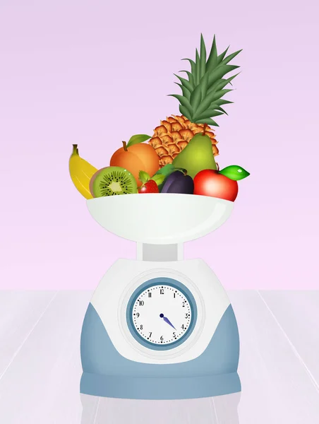 Ilustración Fruta Para Dieta —  Fotos de Stock