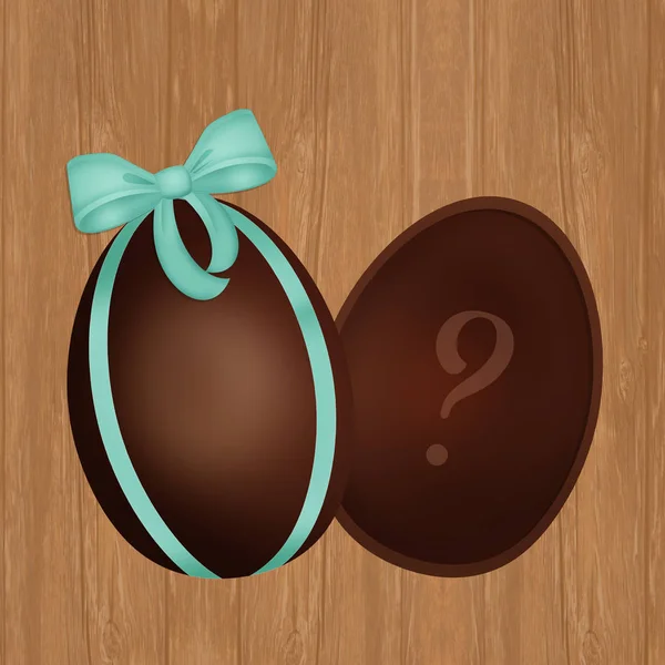 Illustration Chocolate Egg — Stock Photo, Image