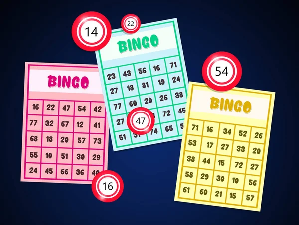 Obrázek Karty Bingo Čísel — Stock fotografie
