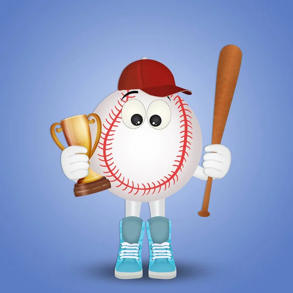 Ilustracja Piłki Baseball — Zdjęcie stockowe