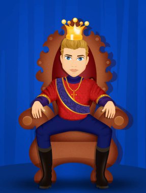 Kral tahtına çizimi