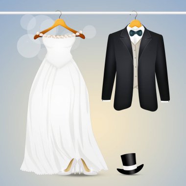 Gelin ve damat için giyim