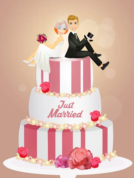 Get Married Cake — Stock Photo, Image