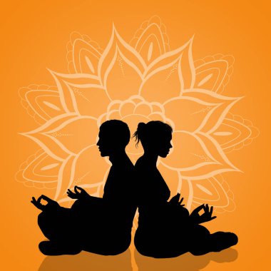 yoga çift poseyoga birkaç örnek teşkil