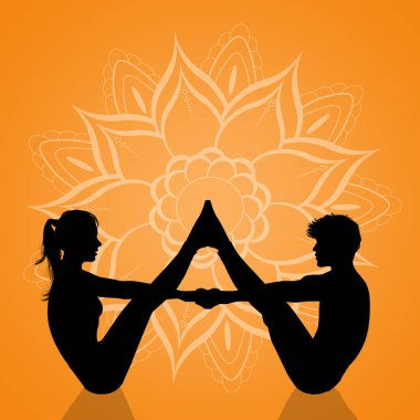 yoga çift poseyoga birkaç örnek teşkil