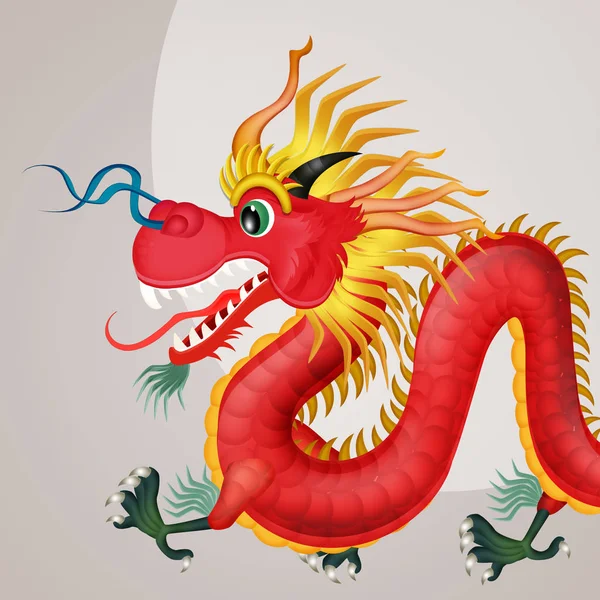 Illustration Traditional Chinese Dragon — Stock Photo, Image