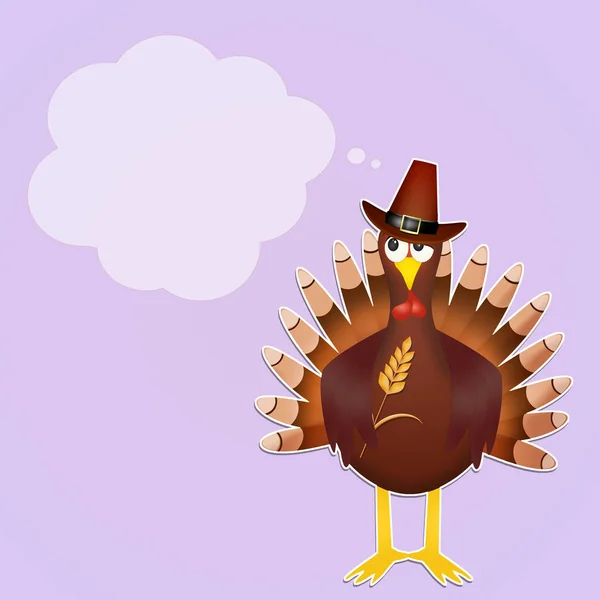 Illustration of turkey cartoon