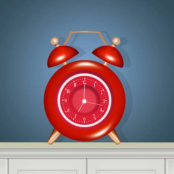 Illustration Bedside Alarm Clock — Stock Photo, Image