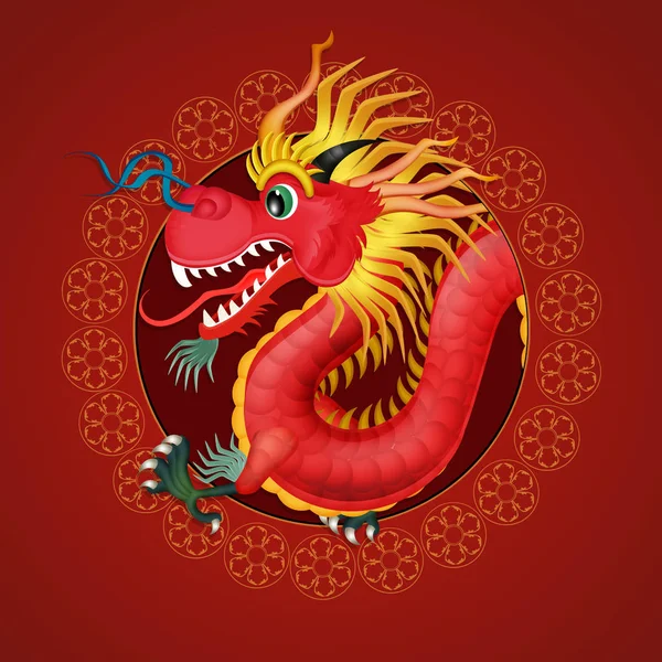 Drake Ikon För Horoskop Kinesiska — Stockfoto