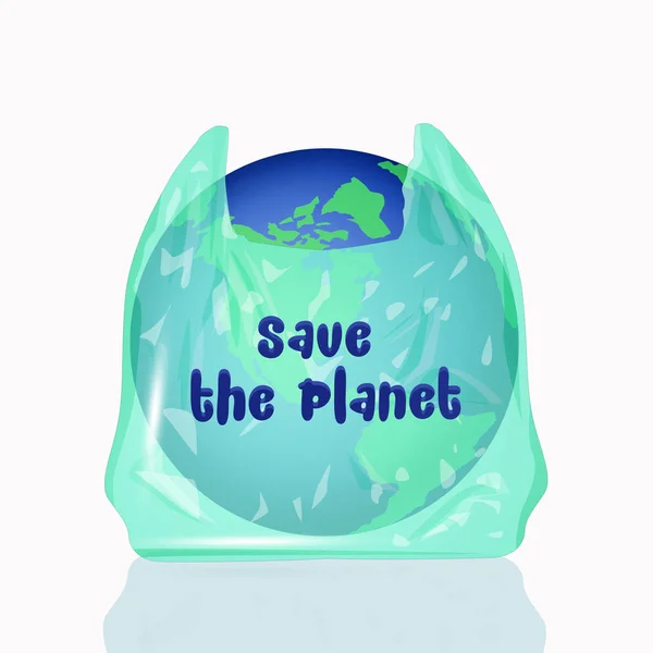 Menyelamatkan Planet Dari Plastik — Stok Foto