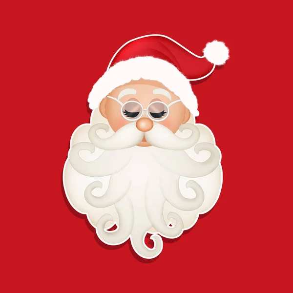 Смешная Иллюстрация Санта Клауса — стоковое фото