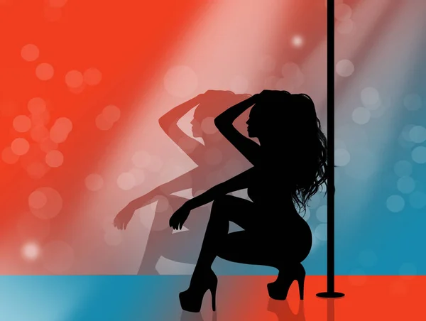 Illustration Lap Dance — Stock Photo, Image