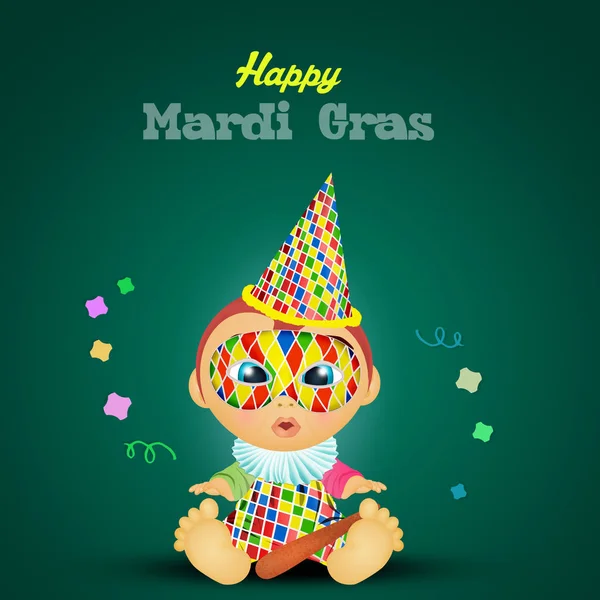 Boldog Mardi Gras Illusztrációja — Stock Fotó