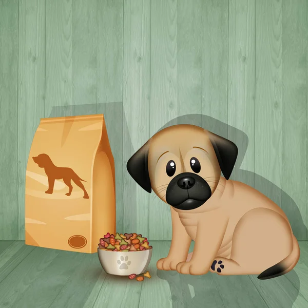 Illustration Hundfoder — Stockfoto