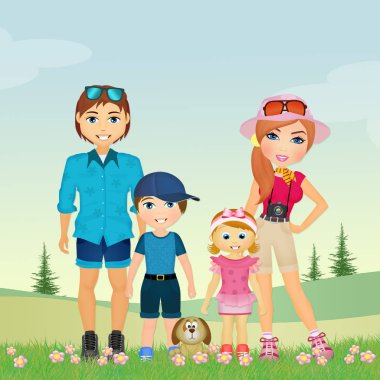 Tatillerde aile resmi
