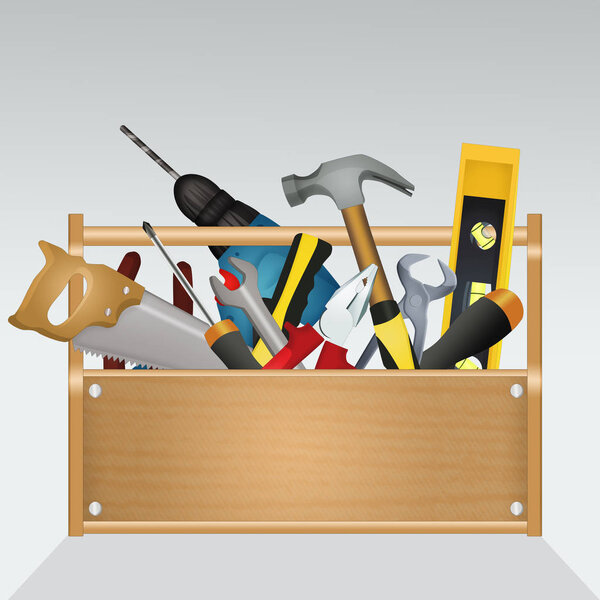 illustration of various toolbox
