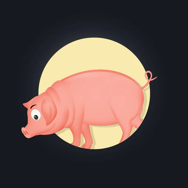 Icône Porc Pour Horoscope Chinois — Photo